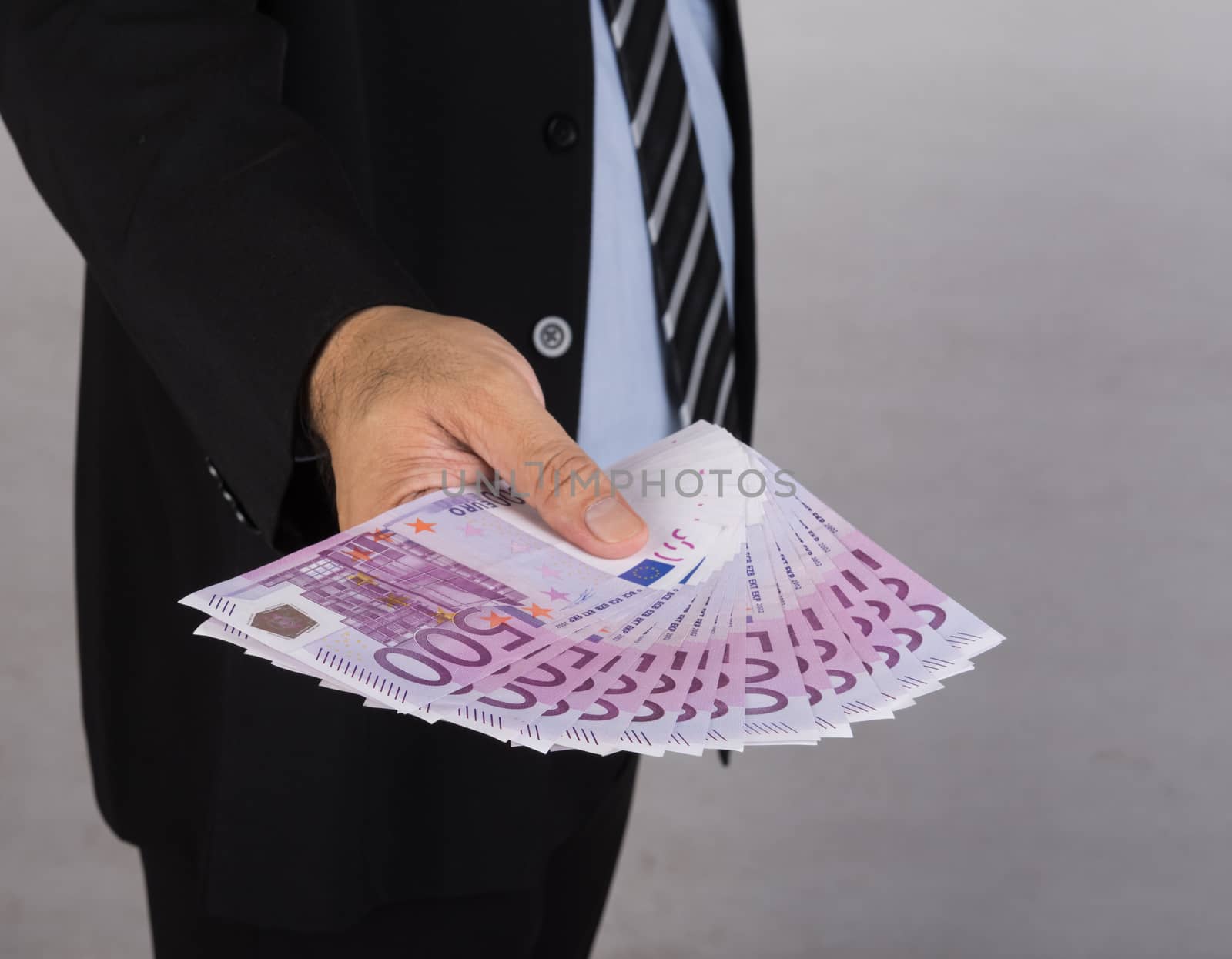 business people giving money. financial concept.