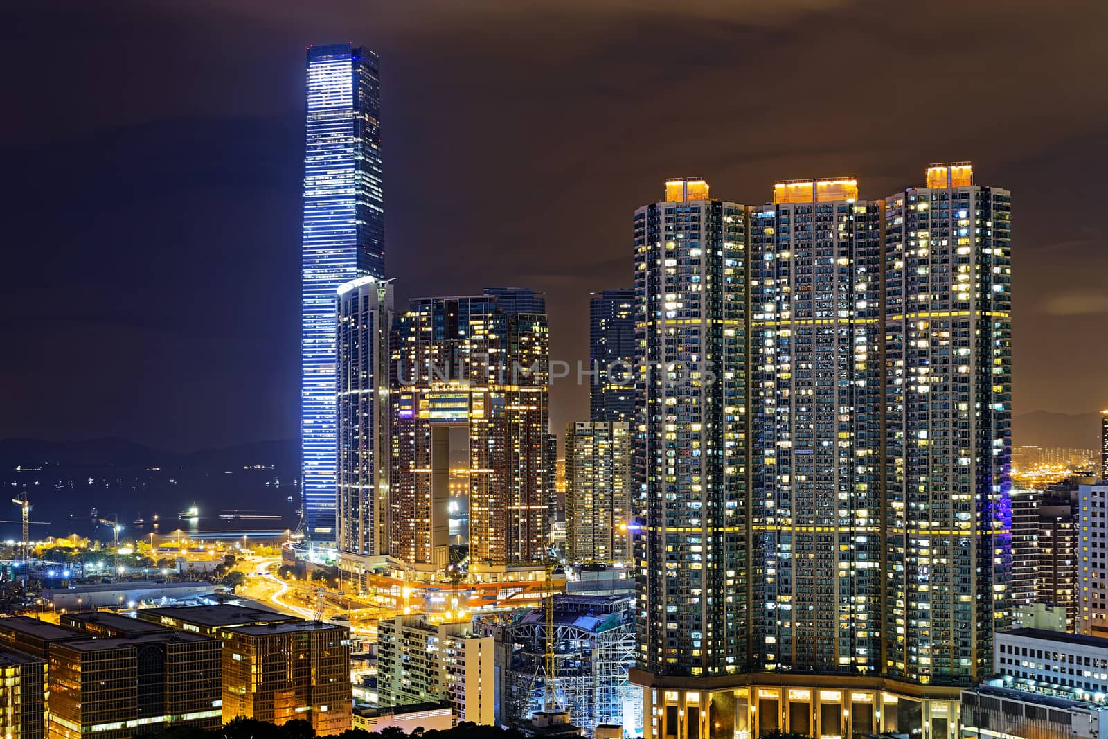 Hong Kong Modern City Night