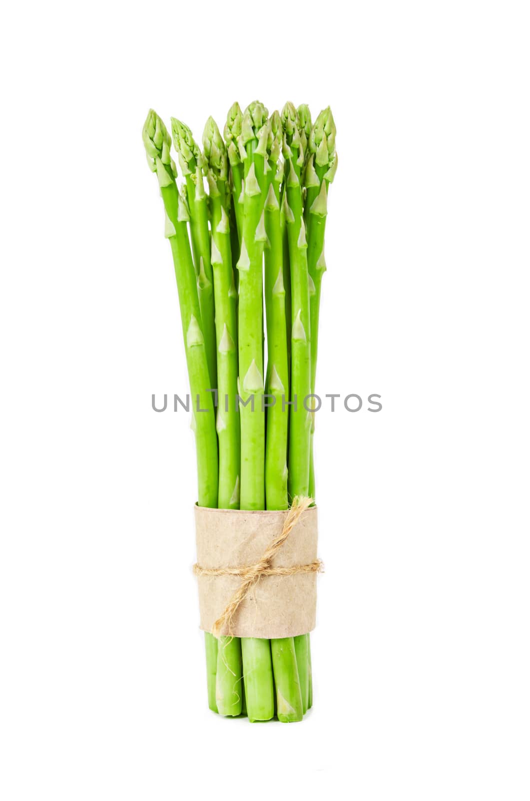 asparagus isolated on white. by Gamjai