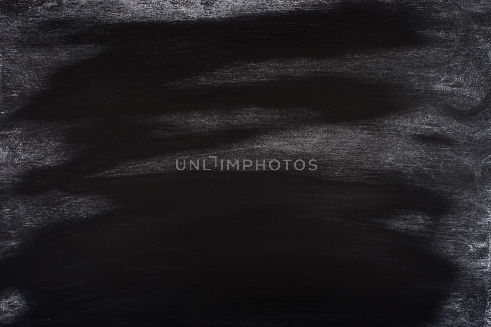Chalk rubbed out on blackboard. Abstract background, empty template.