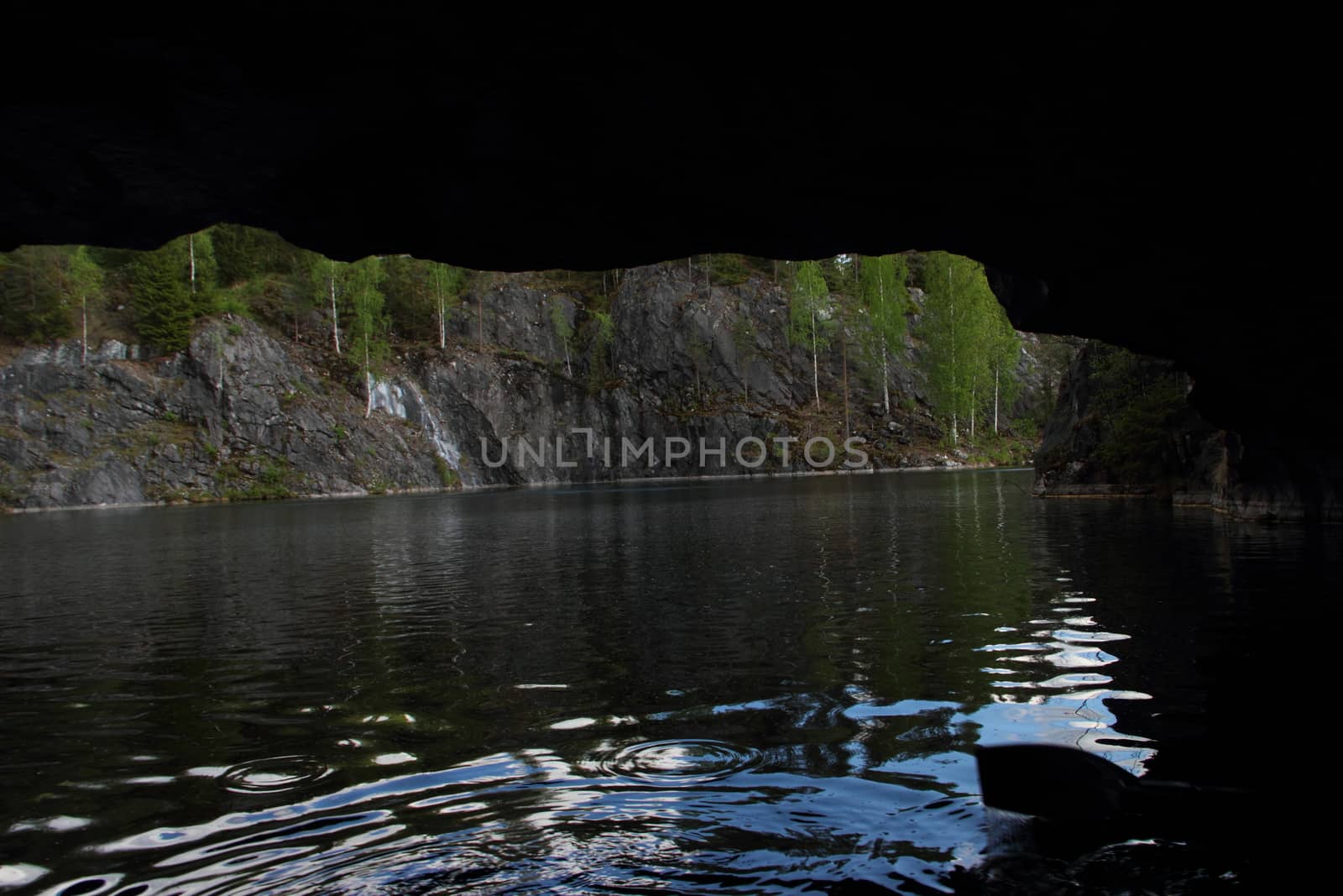 View from the cave of marble quarry by Metanna