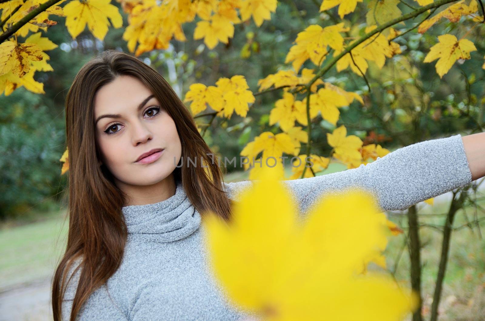 Autumn portrait by bartekchiny