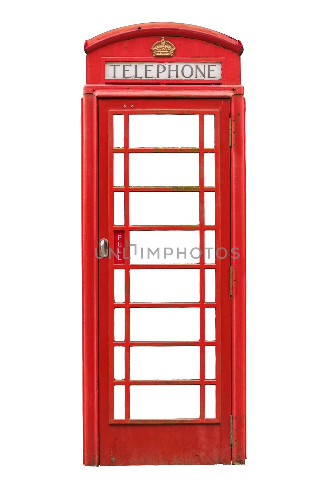 Isolated British Telephone Box by mrdoomits