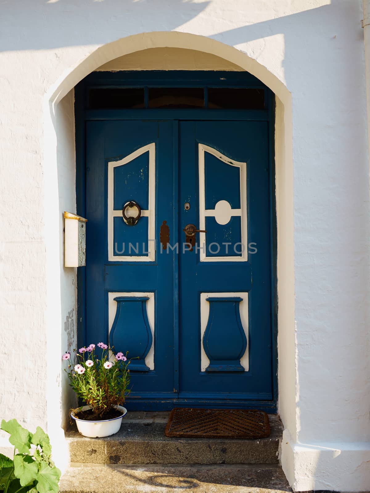 Traditional colorful front door Denmark by Ronyzmbow