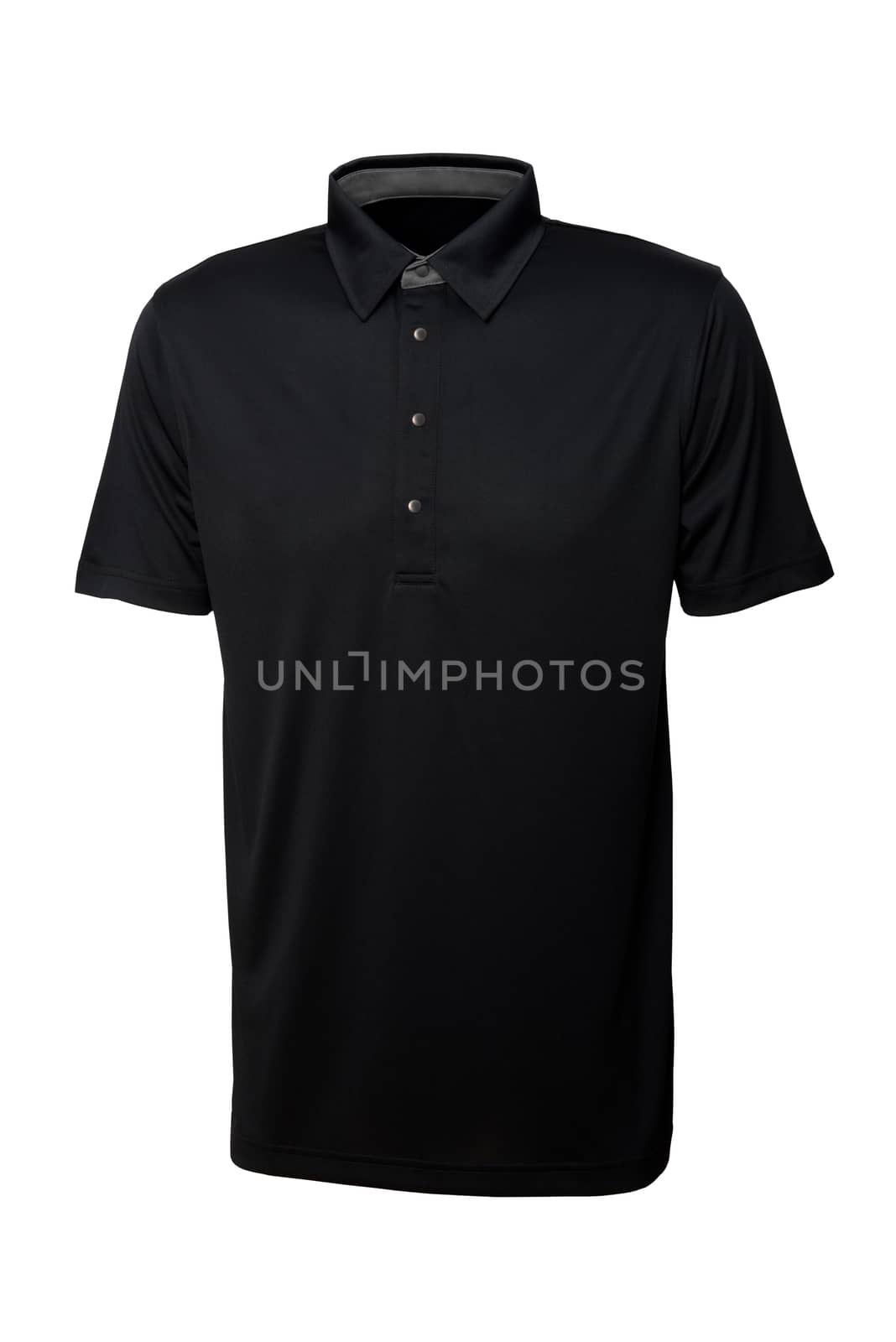 Black tee shirt for man or woman isolated by praethip