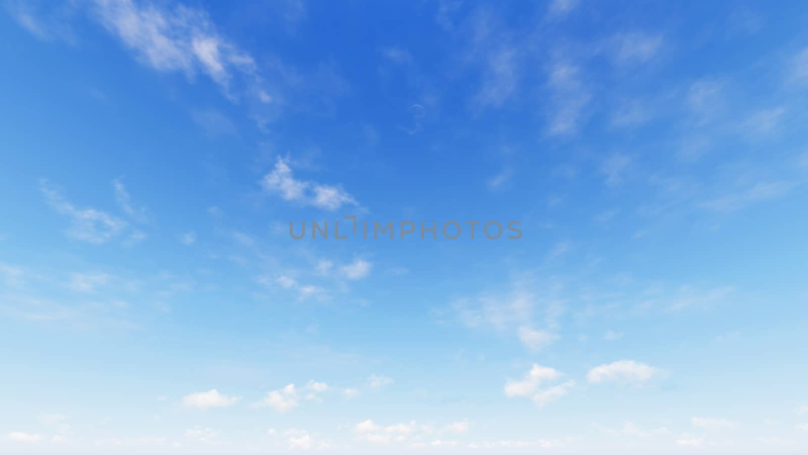 Cloudy blue sky abstract background, blue sky background with tiny clouds, 3d rendering

