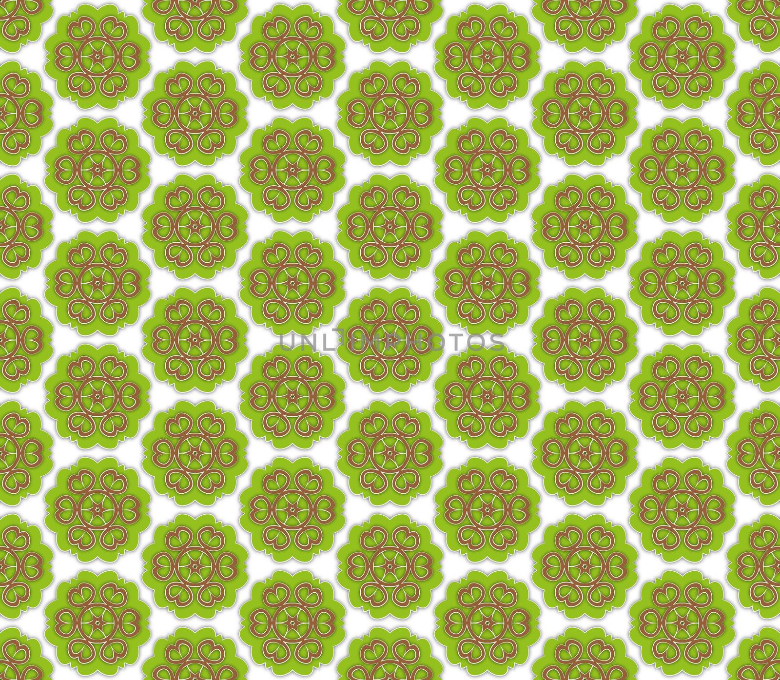 background green brown floral textile pattern