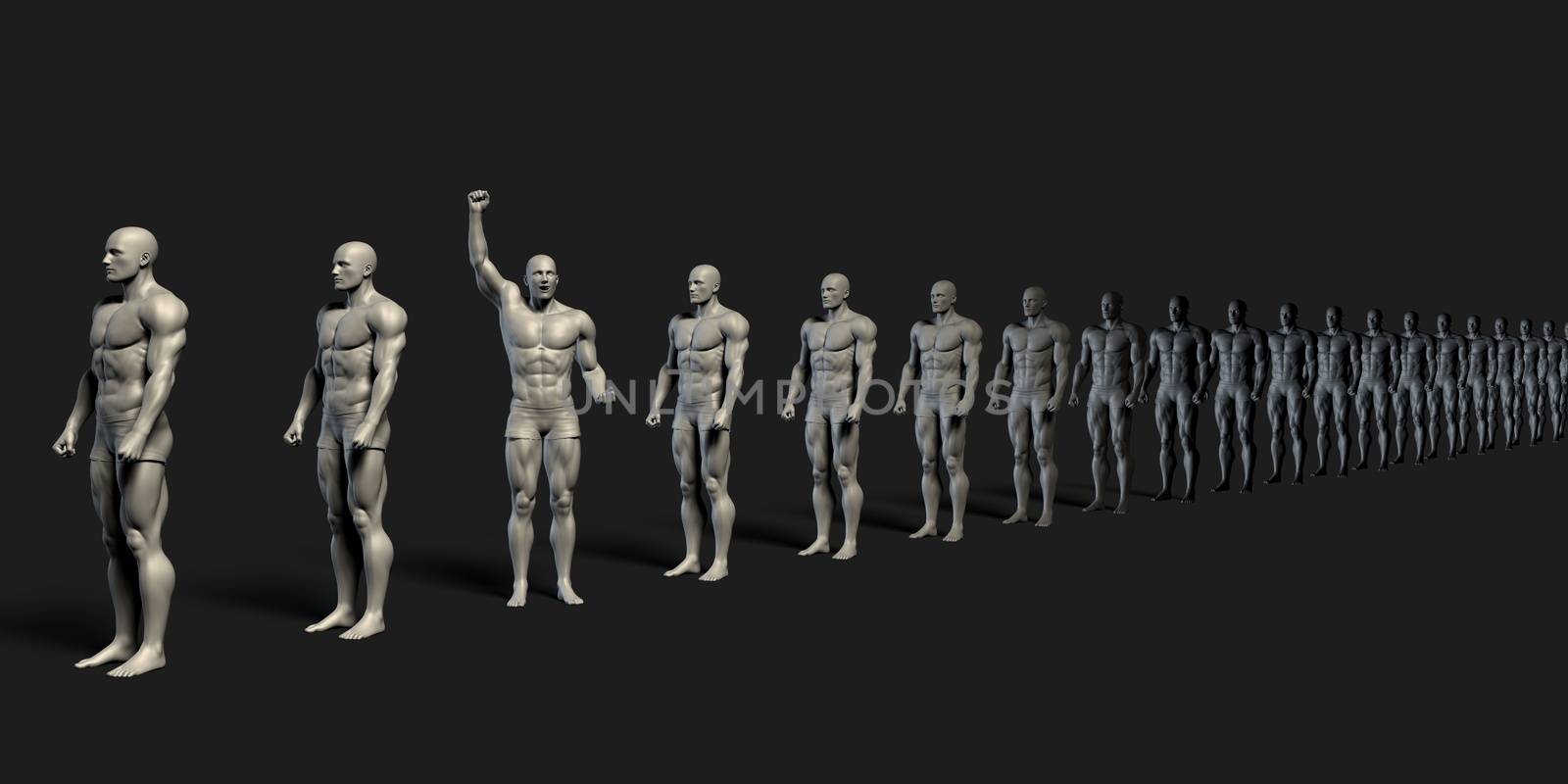 Motivated Employee Standing Out From the Crowd