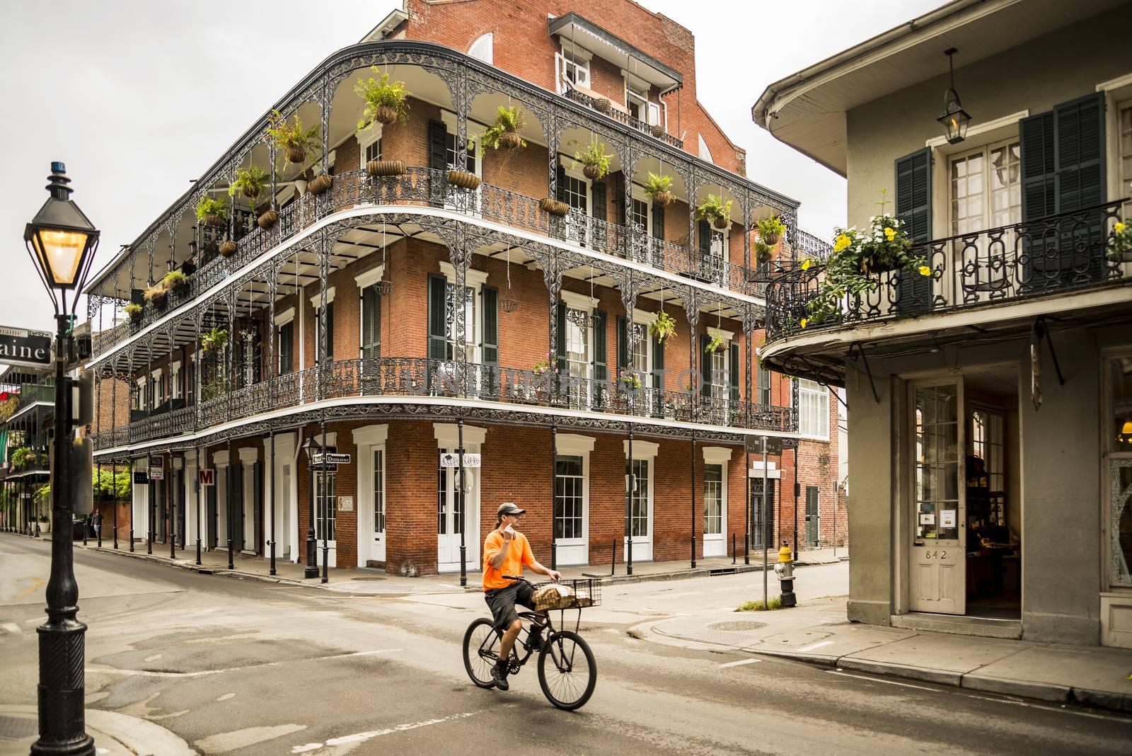 NEW ORLEANS, LA - OCTOBER 18:Historic house in the French Quarter on October 18, 2016 in New Orleans LA