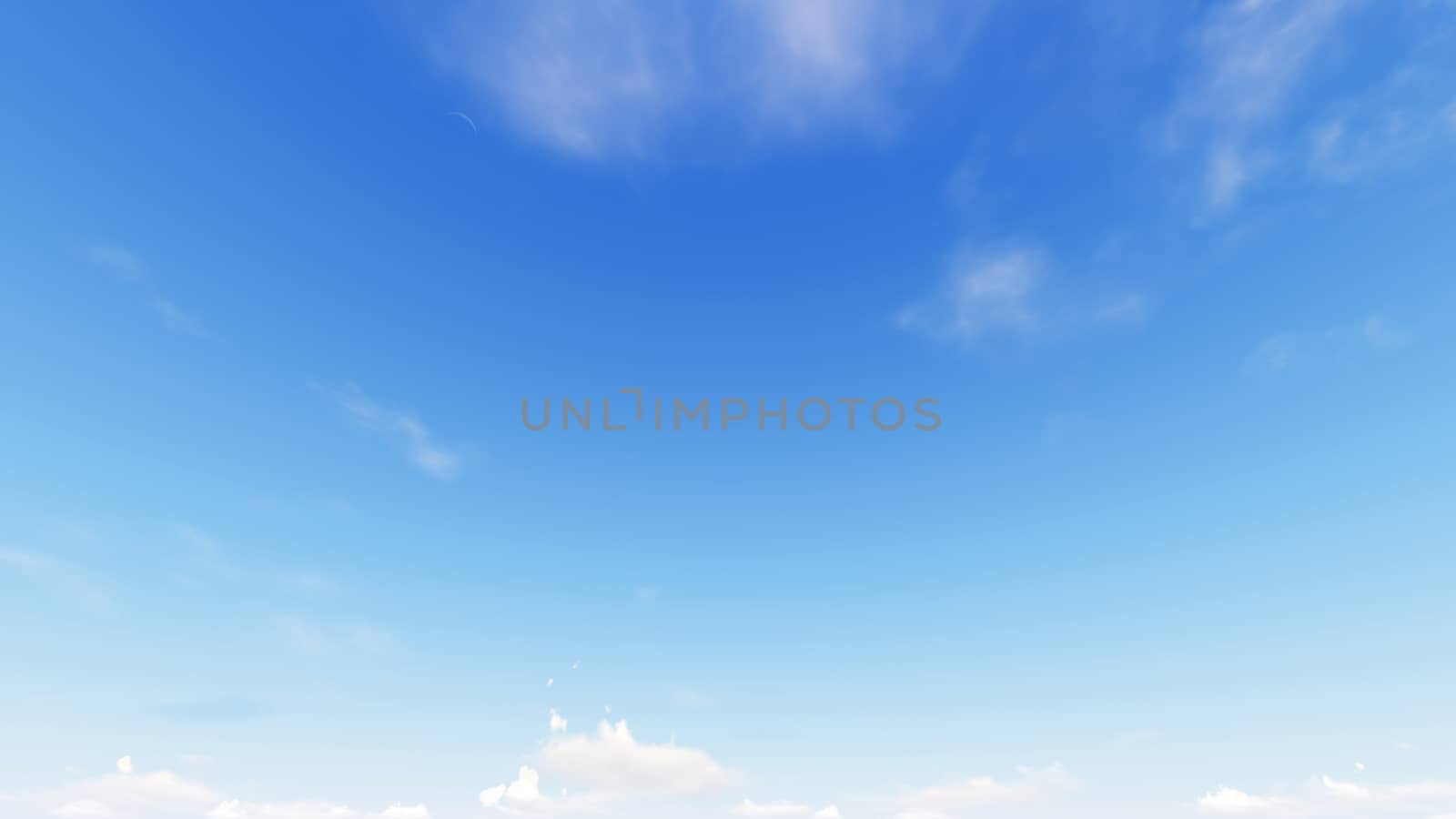 Cloudy blue sky abstract background, blue sky background with tiny clouds, 3d rendering

