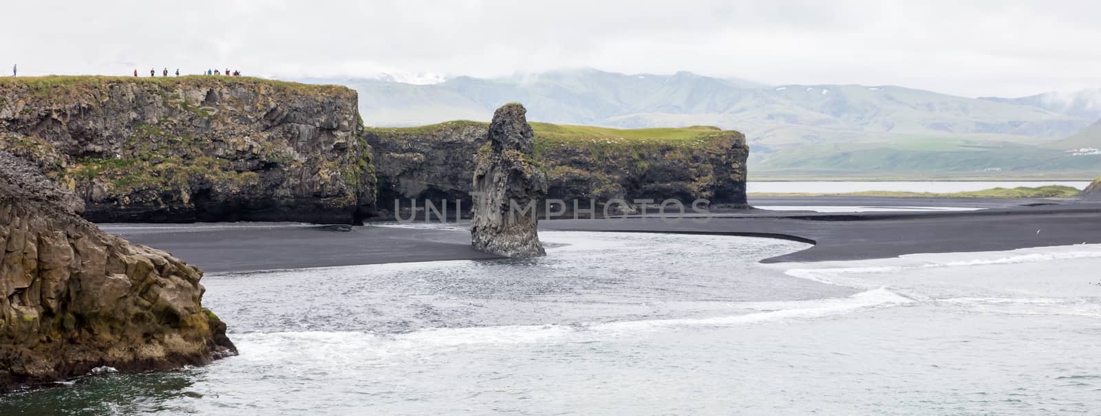 Big rock on the black beach, Iceland by michaklootwijk