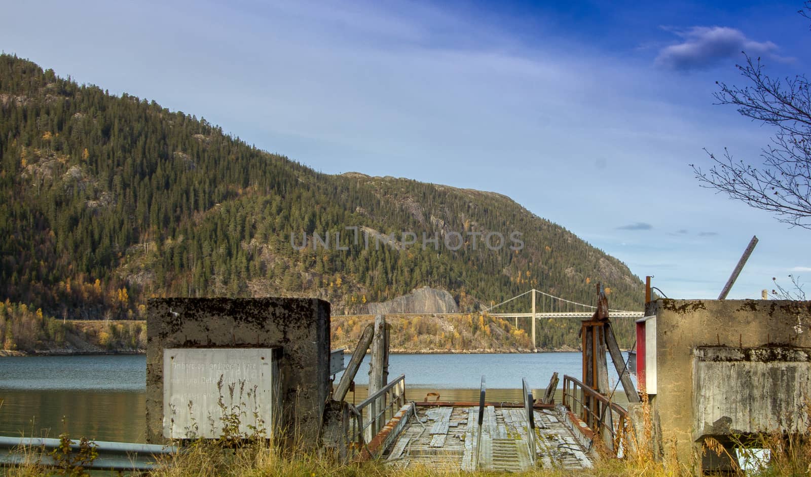 Old Ferry Pier in Norway
