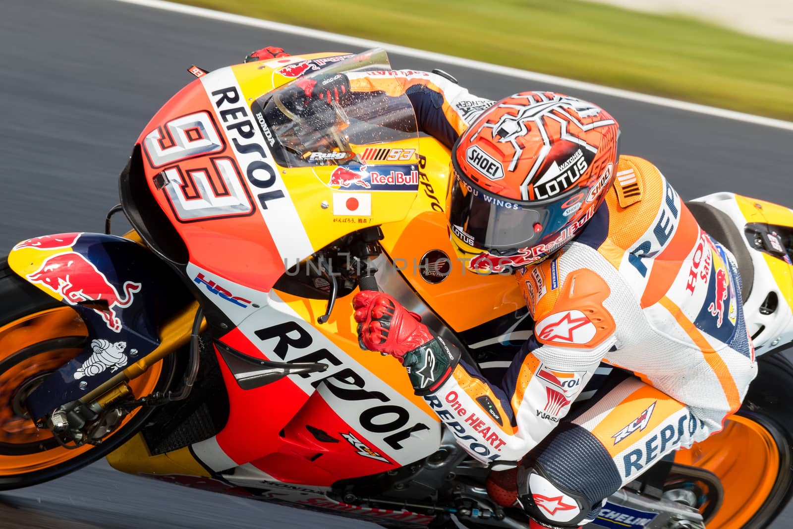 MELBOURNE, AUSTRALIA – OCTOBER 22: Marc Marquez (ESP) riding the #93 Repsol Honda Team's Honda during the 2016 Michelin Australian Motorcycle Grand Prix  at 2106 Michelin Australian Motorcycle Grand Prix , Australia on October 21 2016. Photo: Dave Hewison