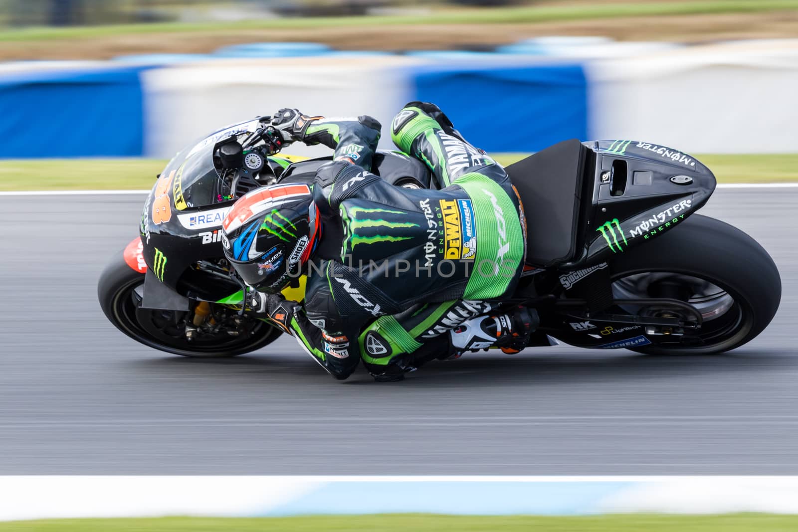 MELBOURNE, AUSTRALIA – OCTOBER 23: Bradley Smith (GBR) riding the #38 Monster Yamaha Tech 3's Yamaha  during the 2016 Michelin Australian Motorcycle Grand Prix  at 2106 Michelin Australian Motorcycle Grand Prix , Australia on October 23 2016. Photo: Dave Hewison
