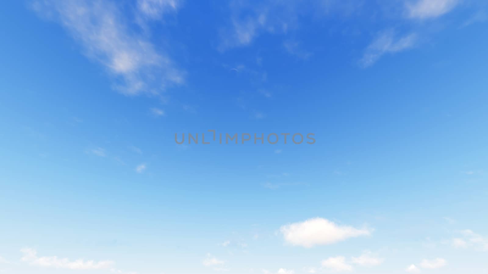 Cloudy blue sky abstract background, blue sky background with tiny clouds, 3d rendering

