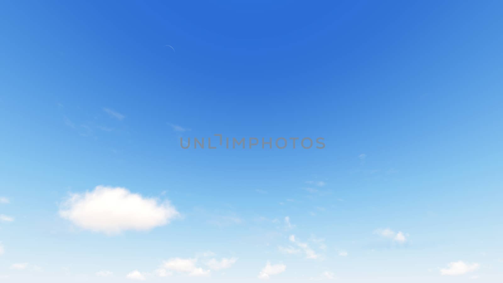 Cloudy blue sky abstract background, blue sky background with tiny clouds, 3d rendering

