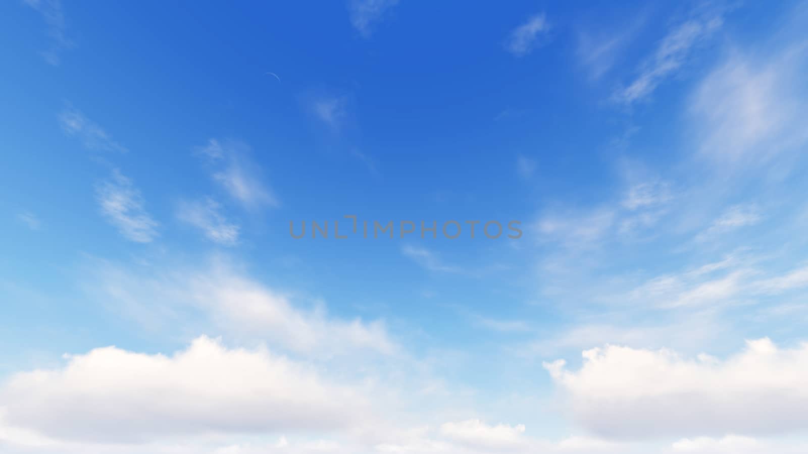 Cloudy blue sky abstract background, blue sky background with tiny clouds, 3d rendering

