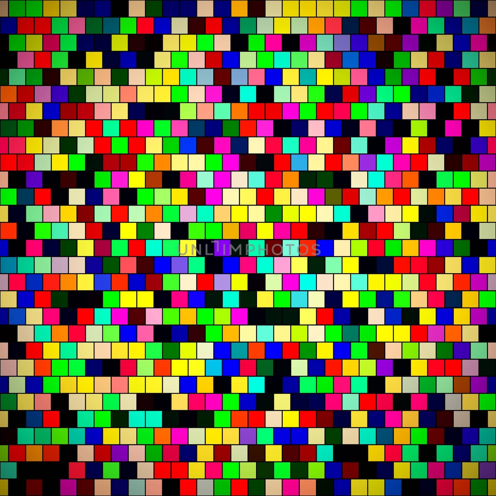 Squares multicolor vintage or retro background. Old time texture reminiscent 8 bit graphics.