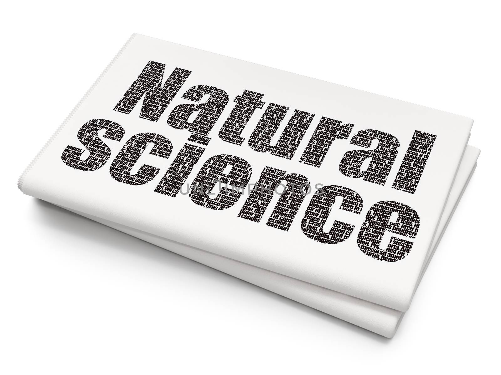 Science concept: Natural Science on Blank Newspaper background by maxkabakov