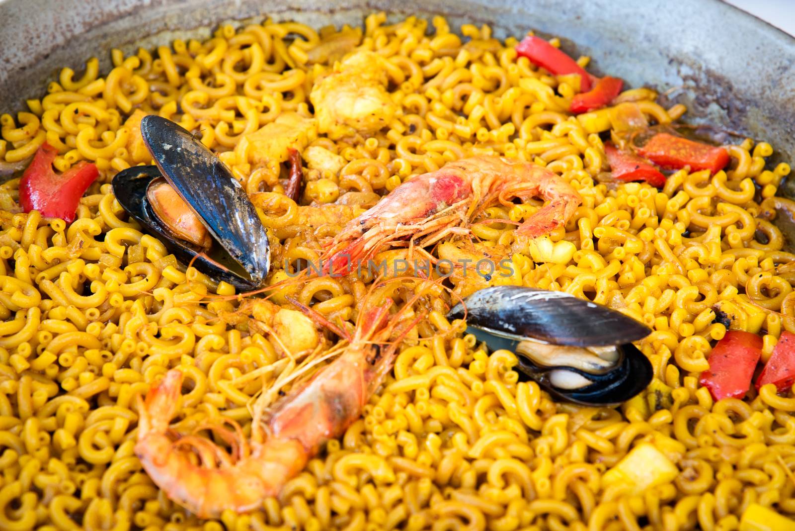 Seafood pasta paella, spanish cuisine . by LarisaP