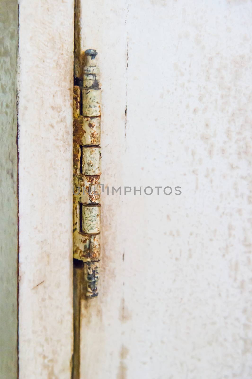 Old rusty hinges