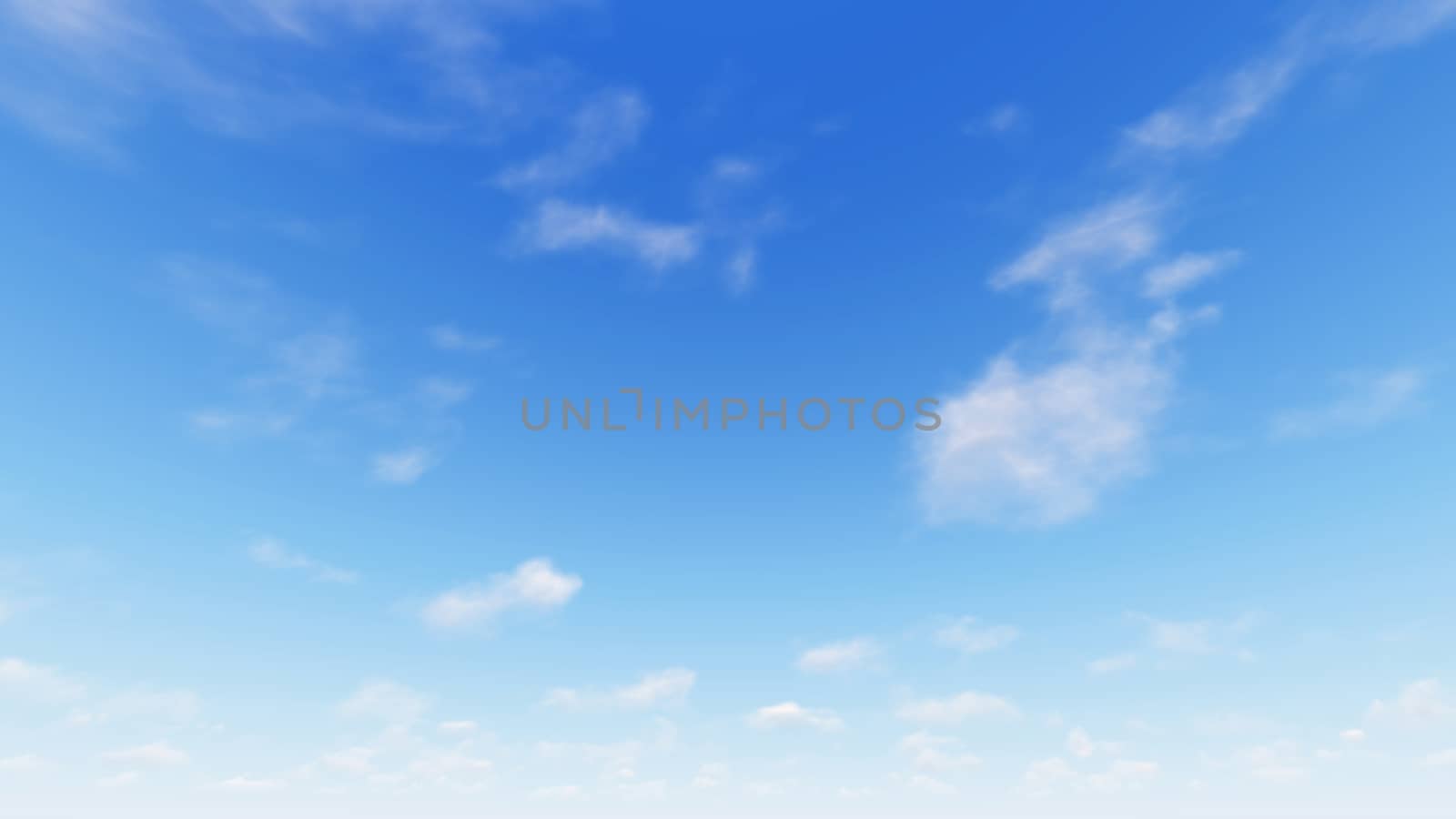 Cloudy blue sky abstract background, blue sky background with tiny clouds, 3d rendering

