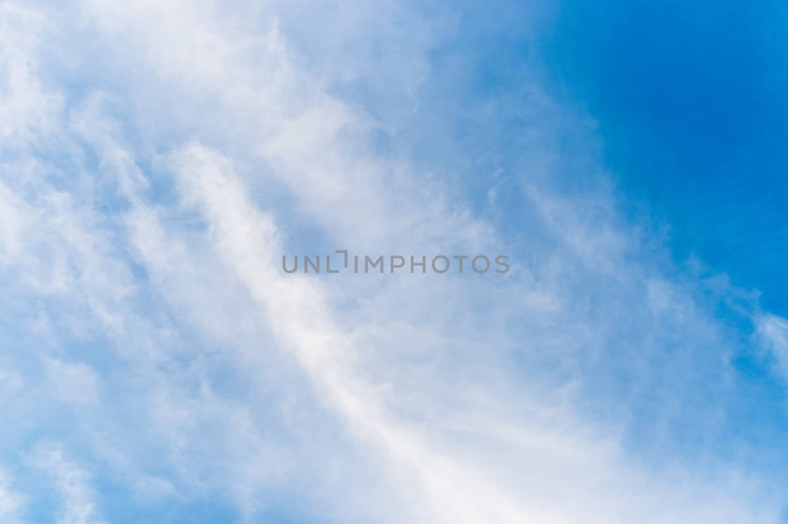 blue sky with clouds background by luckyfim