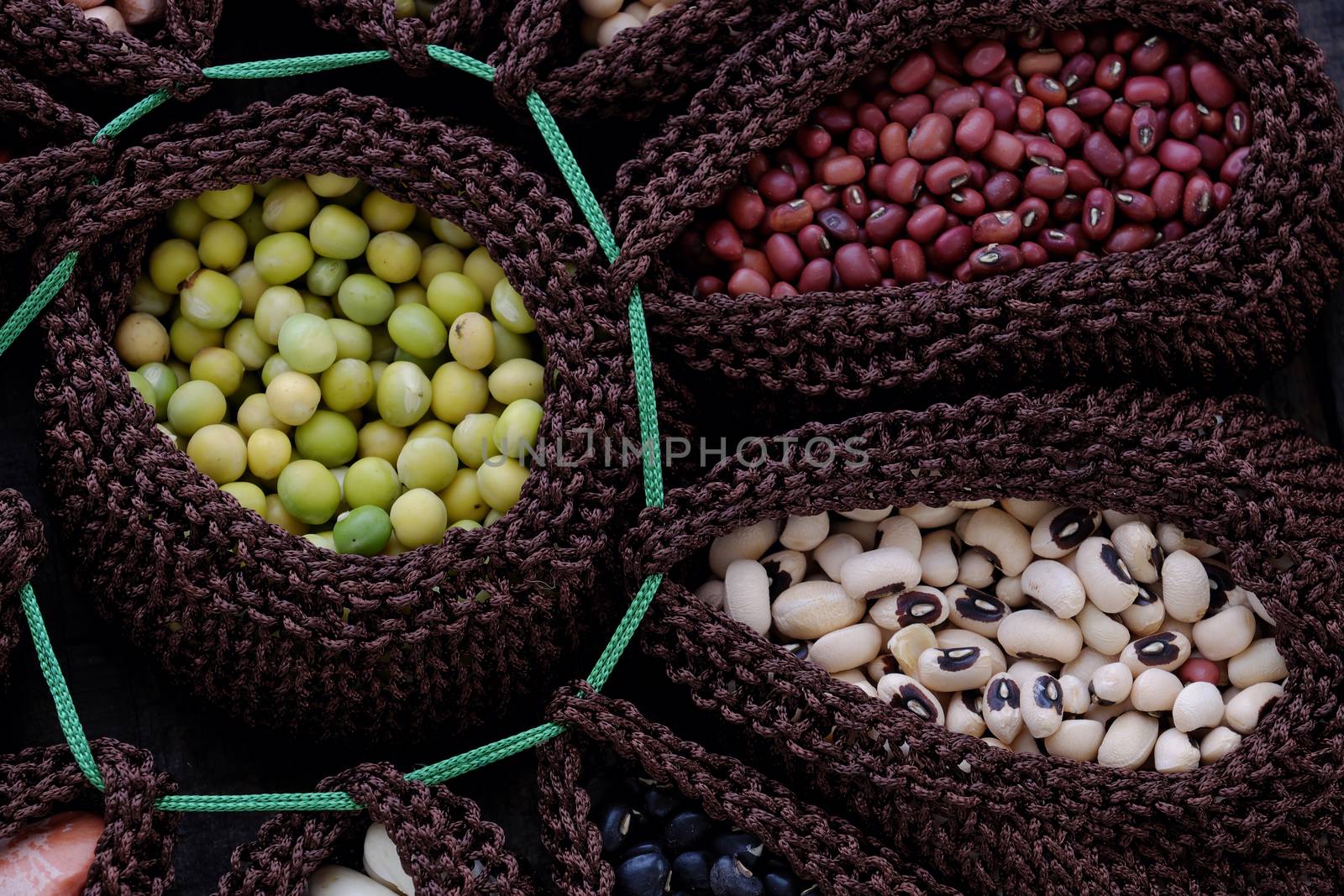 Collection of whole bean, Vietnam agriculture product, various fiber food background,  cereal make reduce cholesterol, prevent cancer, stability blood sugar, increase immune system, make heart health