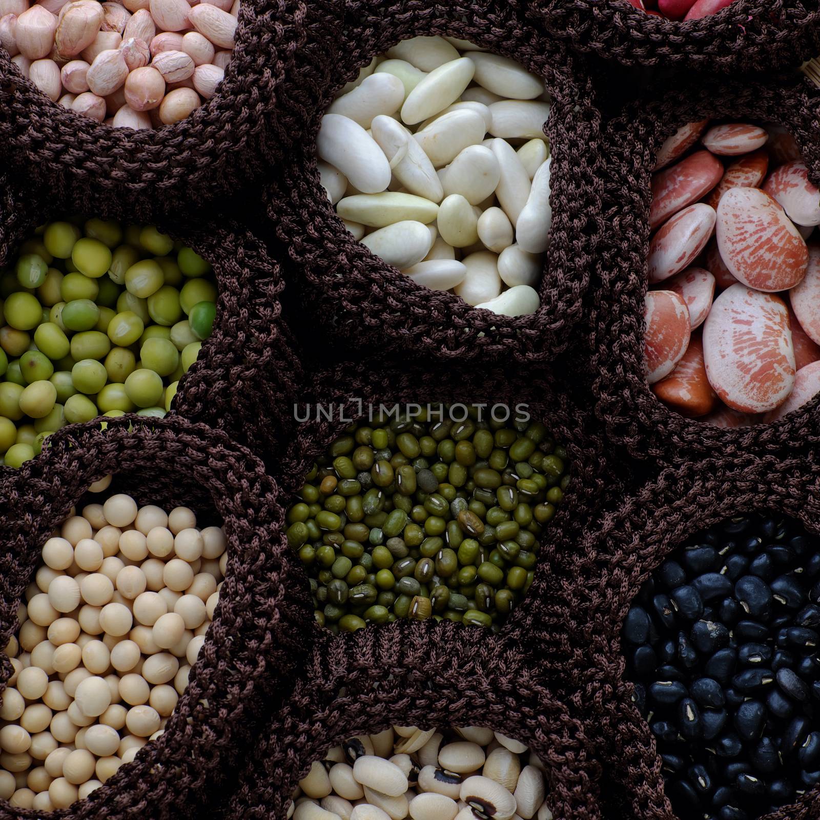 Collection of bean, fiber food make heart health by xuanhuongho