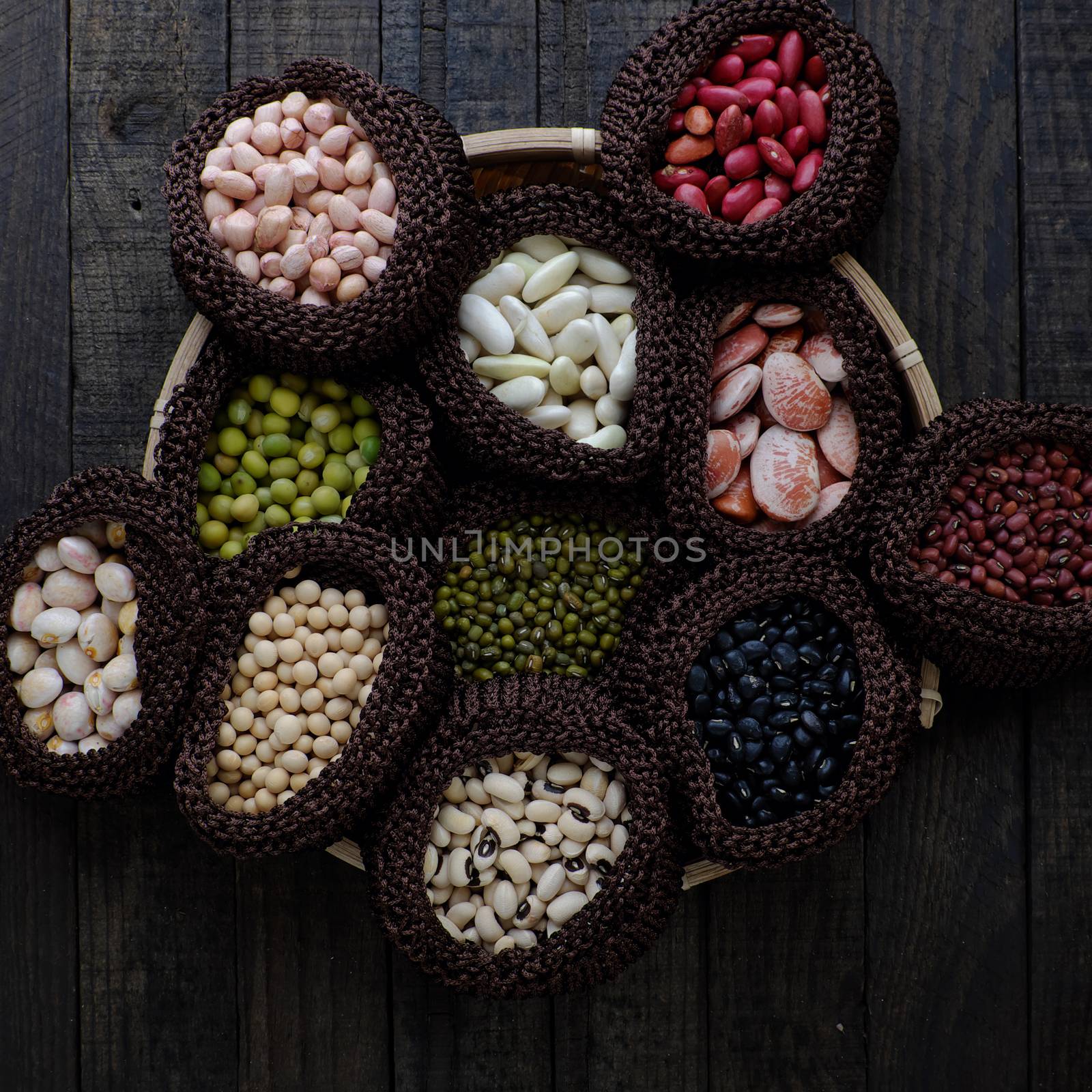 Collection of whole bean, Vietnam agriculture product, various fiber food background,  cereal make reduce cholesterol, prevent cancer, stability blood sugar, increase immune system, make heart health