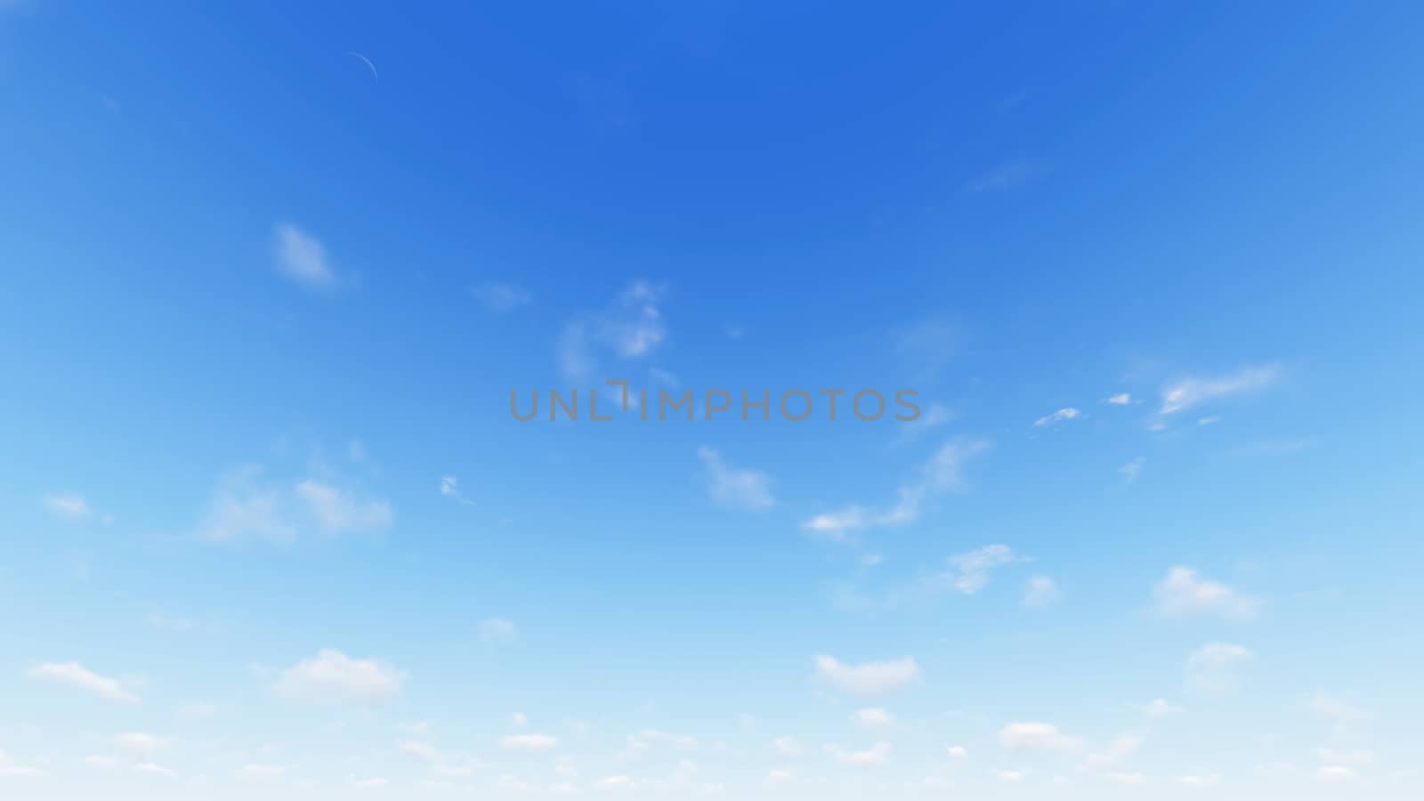 Cloudy blue sky abstract background, blue sky background with tiny clouds, 3d rendering

