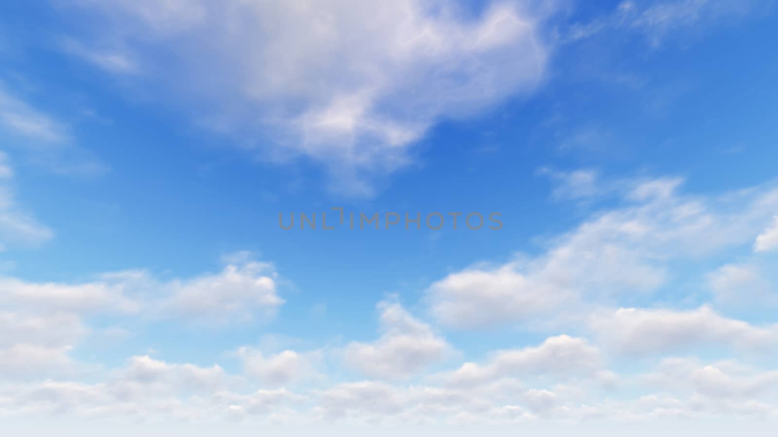 Cloudy blue sky abstract background, blue sky background with tiny clouds, 3d rendering

