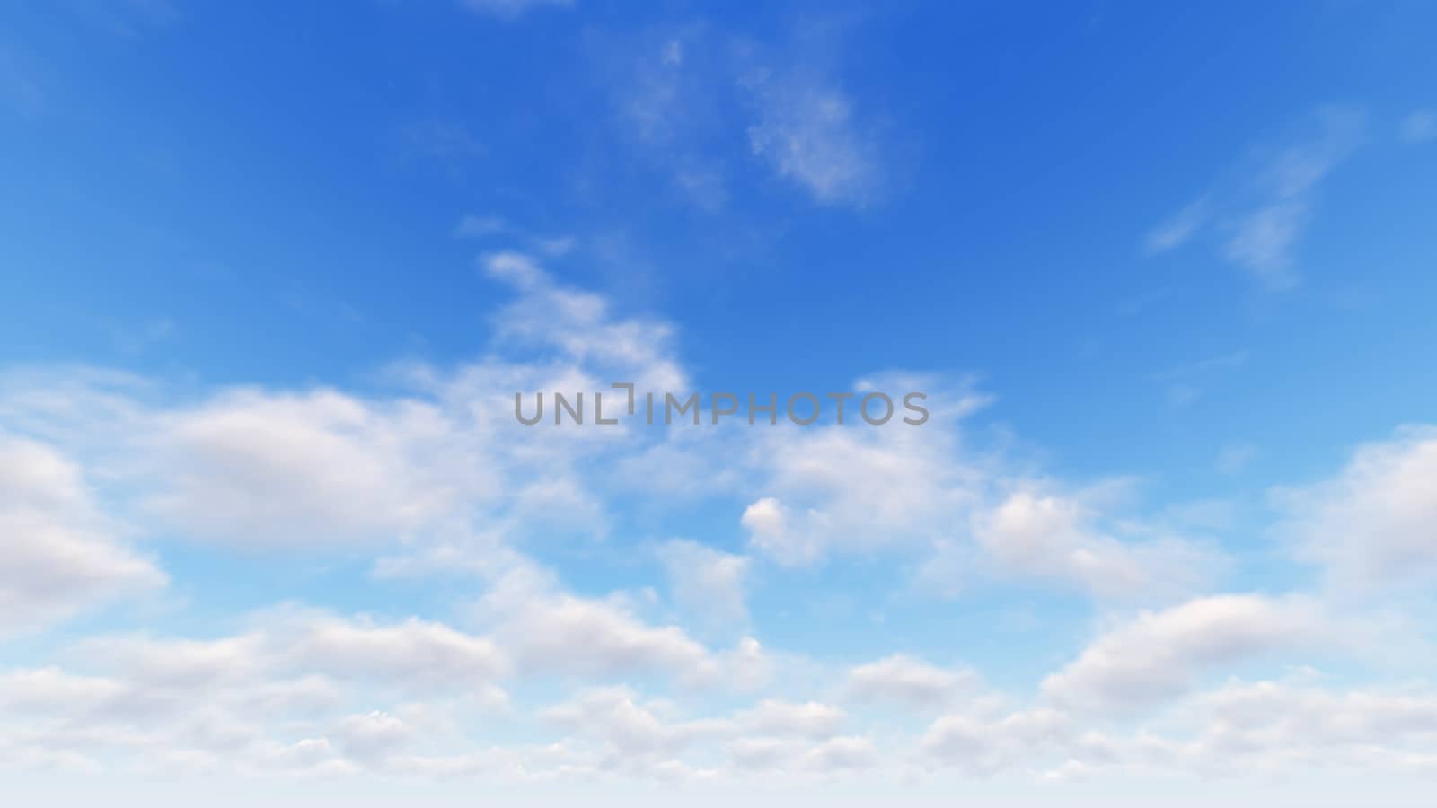 Cloudy blue sky abstract background, blue sky background with tiny clouds, 3d rendering

