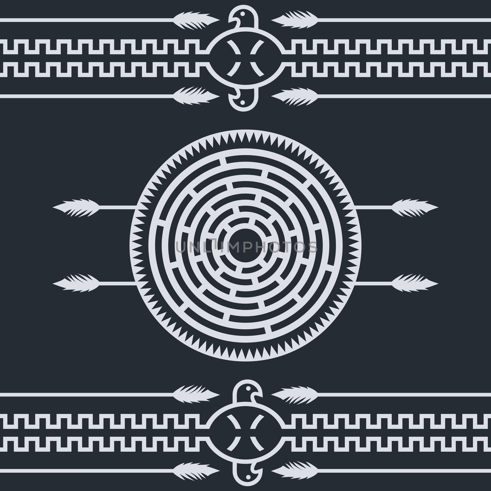 native ethnic art symbol by vector1st