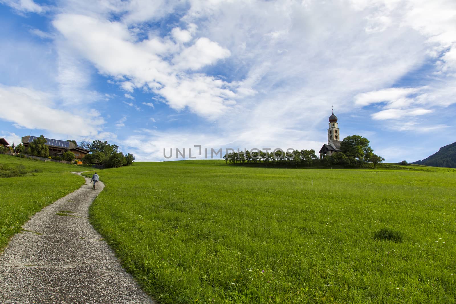 Panoramic view of Saint Valentine church