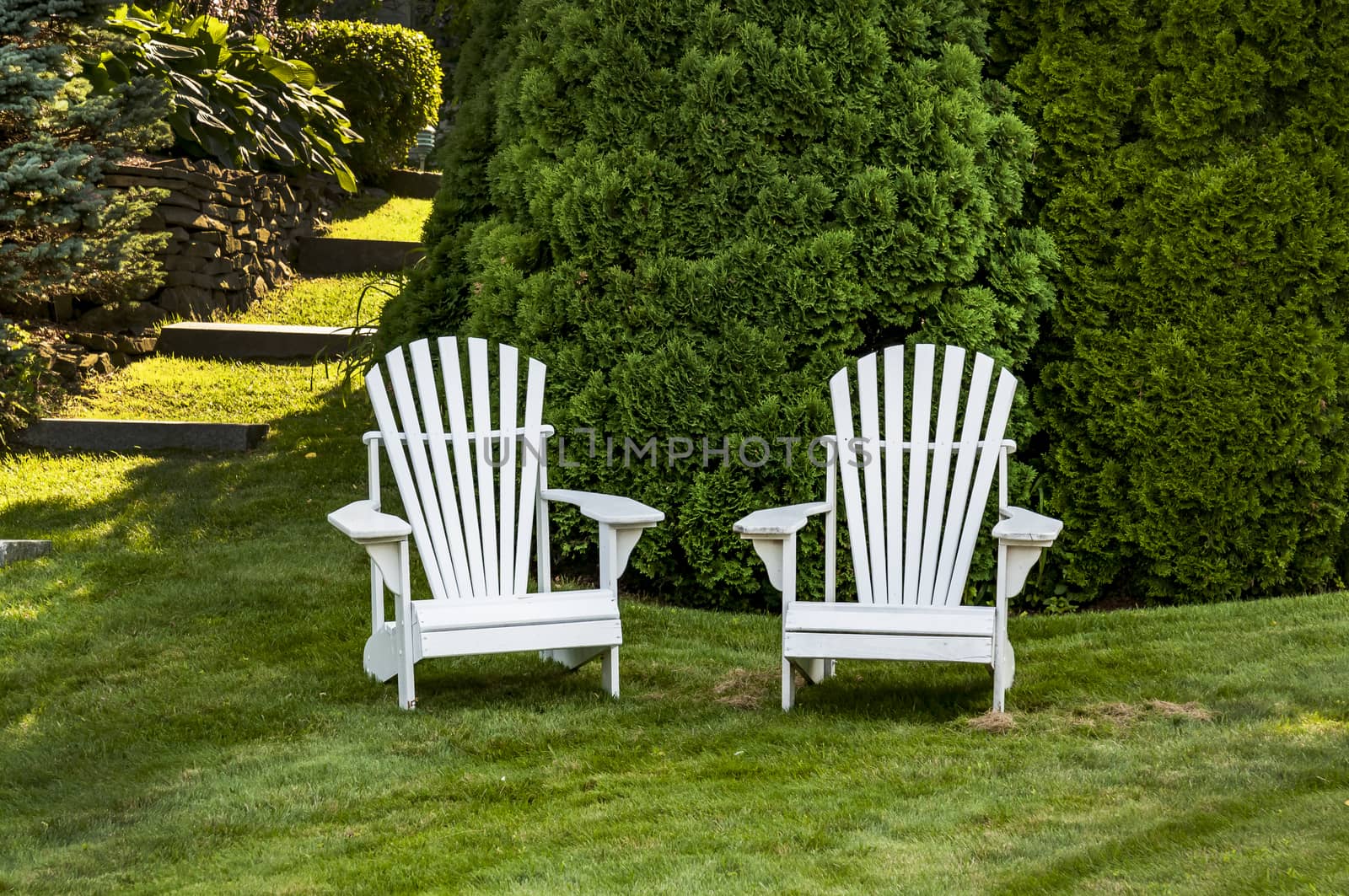 two adirondack chairs by edella