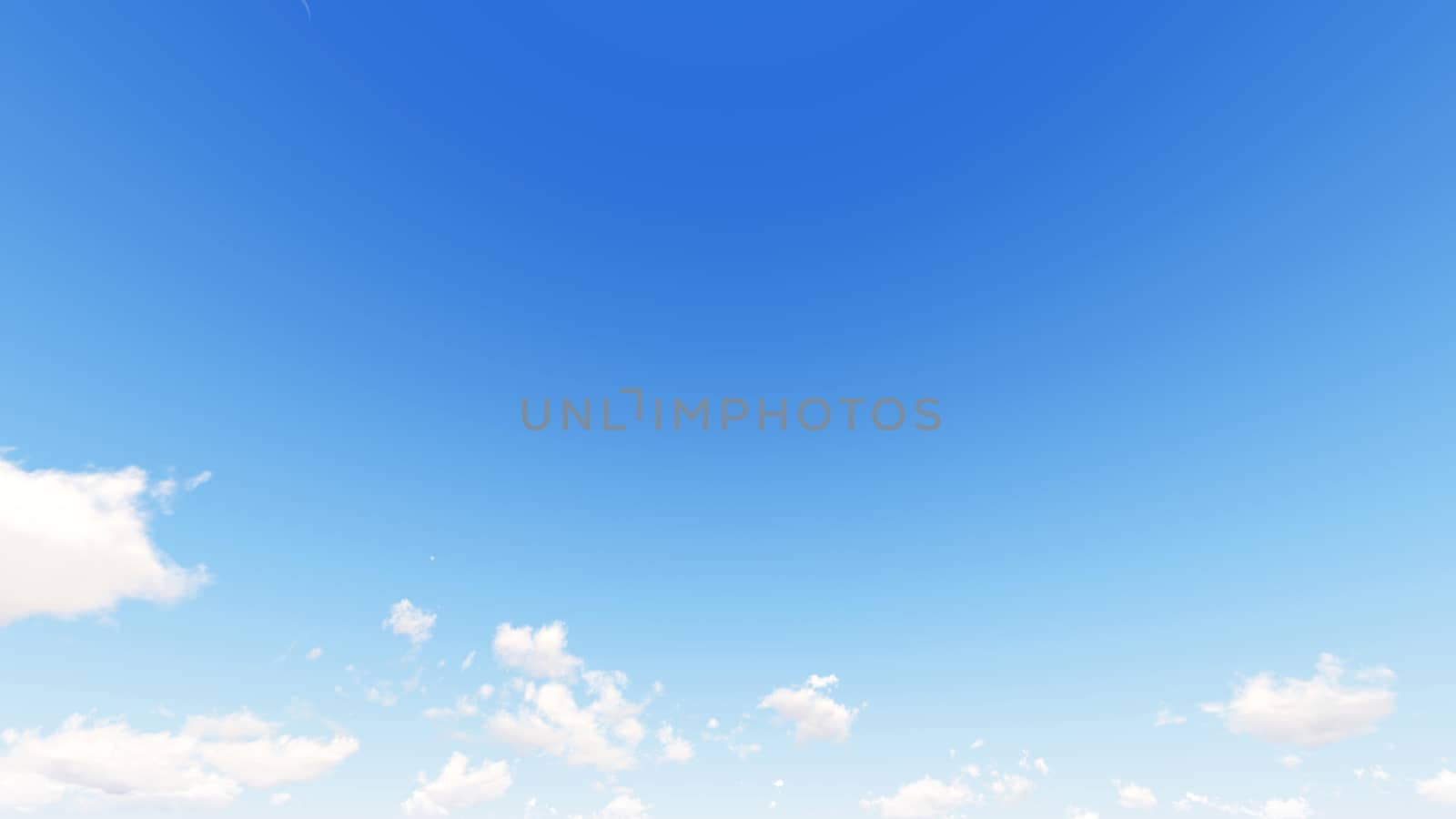 Cloudy blue sky abstract background, blue sky background with tiny clouds, 3d rendering

