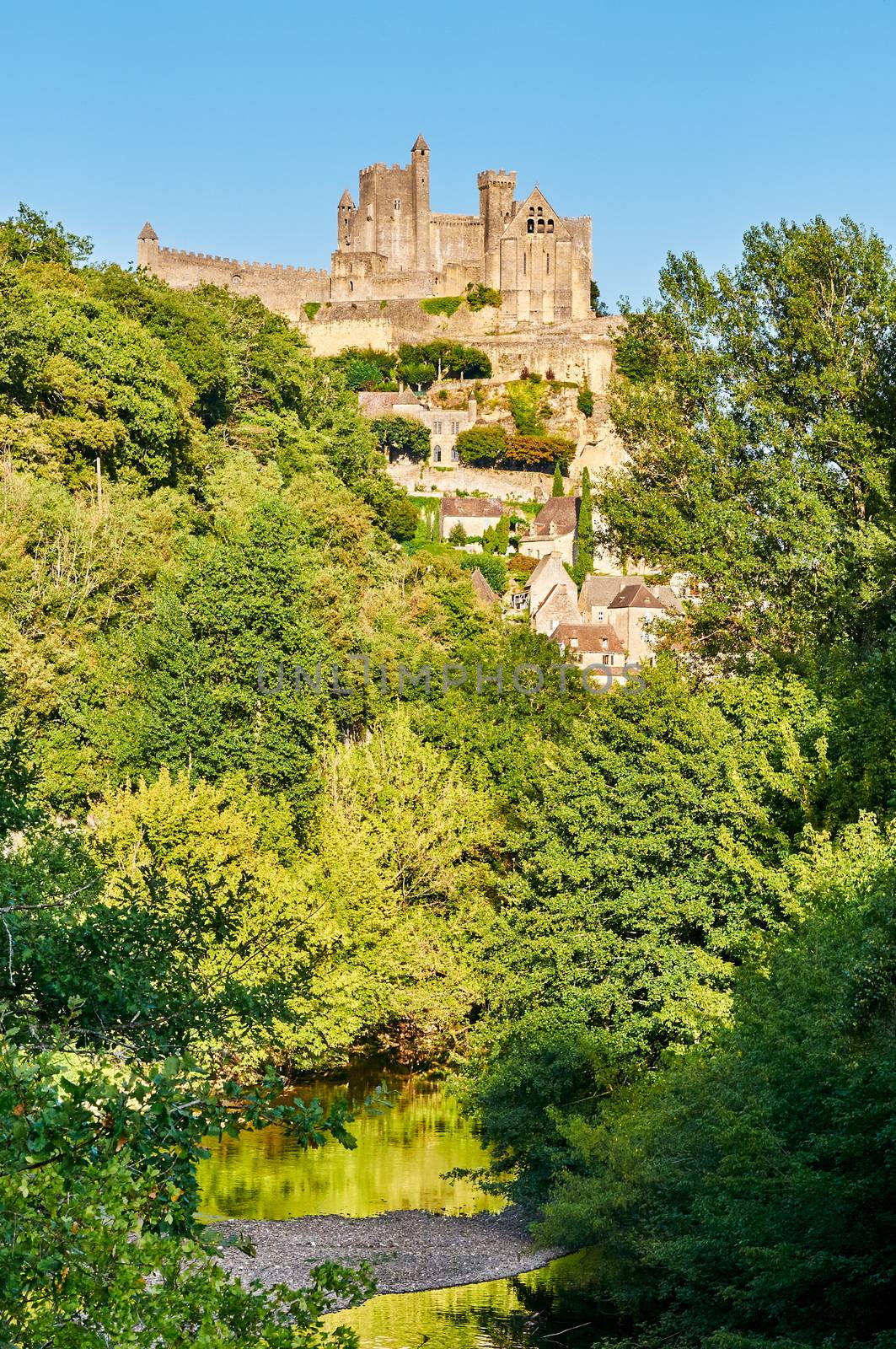 Beynac-et-Cazenac is an ancient village by the Dordogne river in Dordogne-Perigord, Aquitaine, France