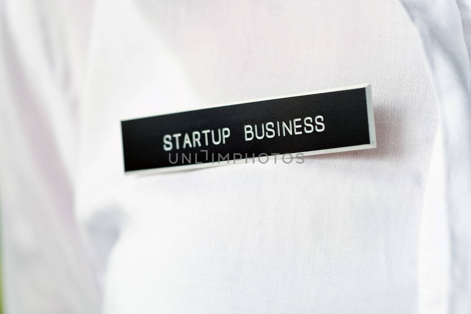 start up business label, business concept