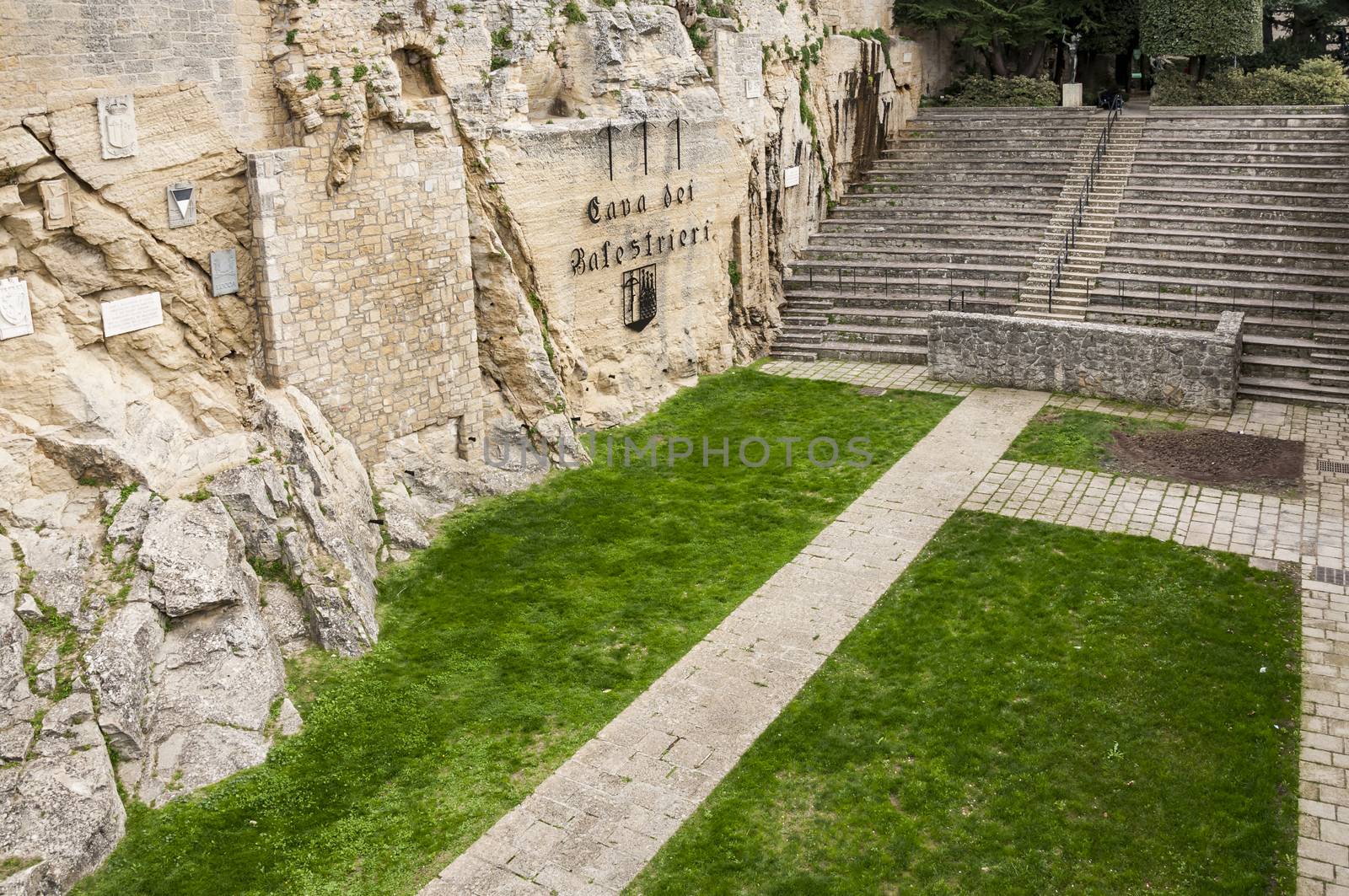 famous Cava dei Balestrieri in the small state of San Marino