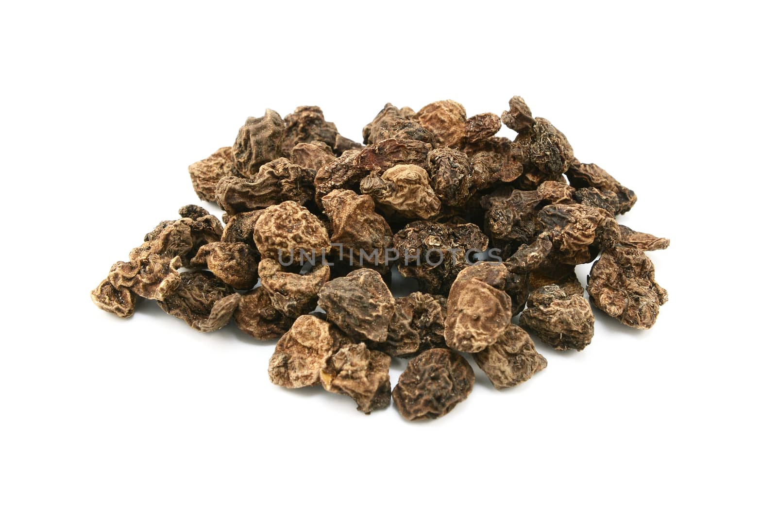 Small Anemone tubers or bulbs, isolated on white background