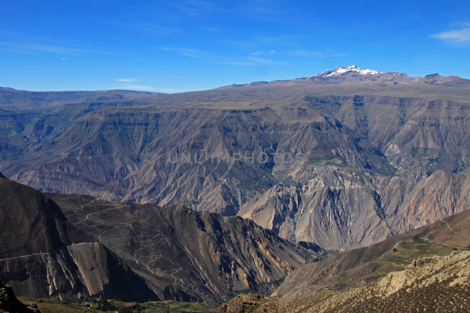 Cotahuasi Canyon Peru panoramic view, one of the deepest and most beautiful canyons in the world