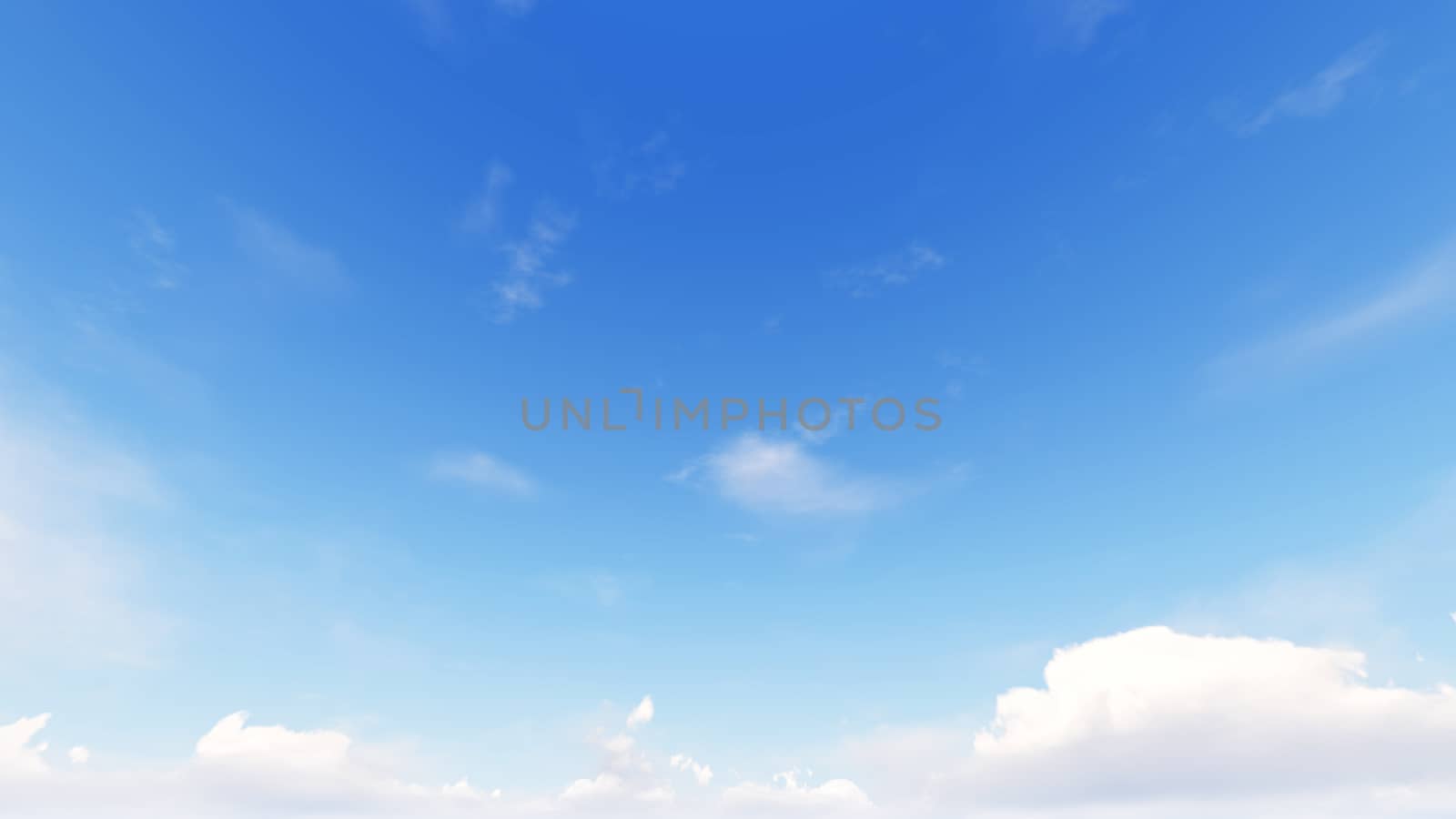 Cloudy blue sky abstract background, blue sky background with tiny clouds, 3d rendering

