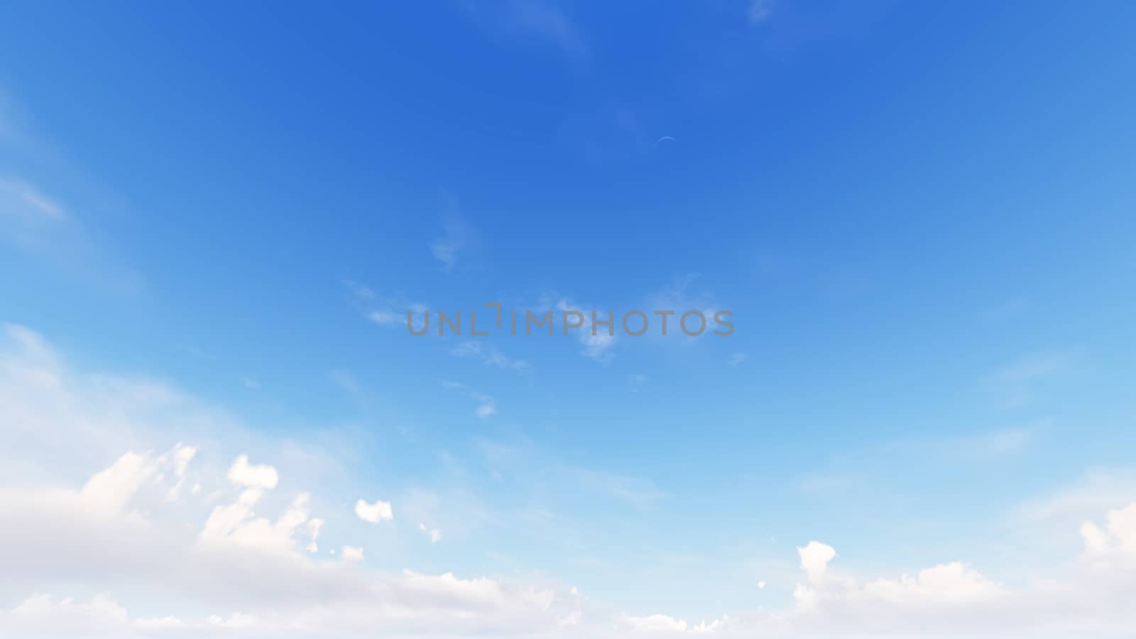 Cloudy blue sky abstract background, blue sky background with tiny clouds, 3d rendering

