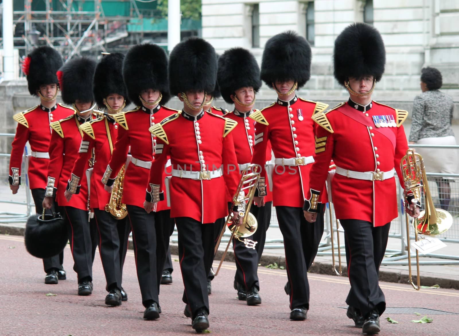 London, UK-July 06, coldstream soldier of the royal guard, July 06.2015 in London by cheekylorns