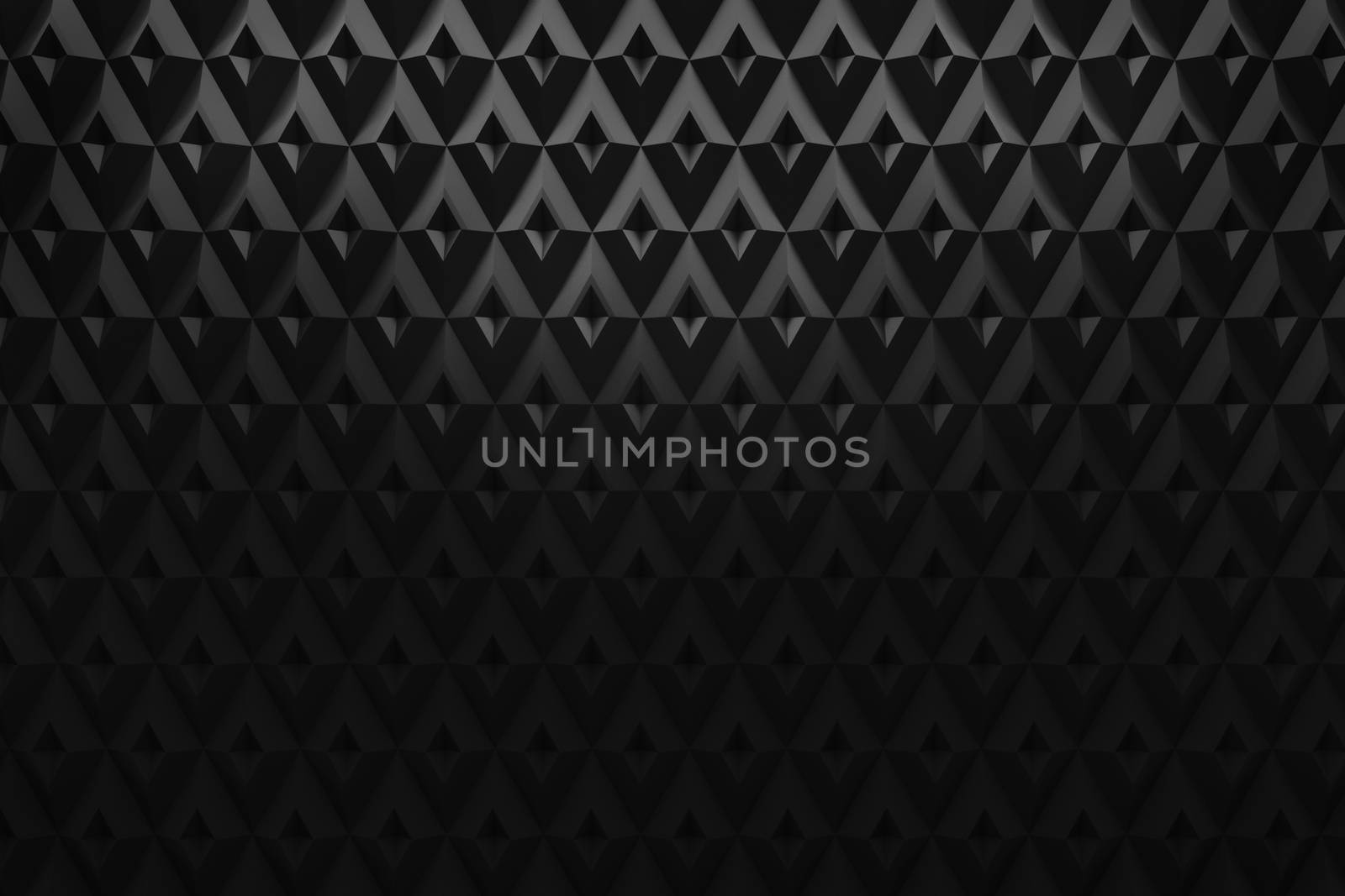 abstract black diamond triangle pattern background 3d rendering by chingraph
