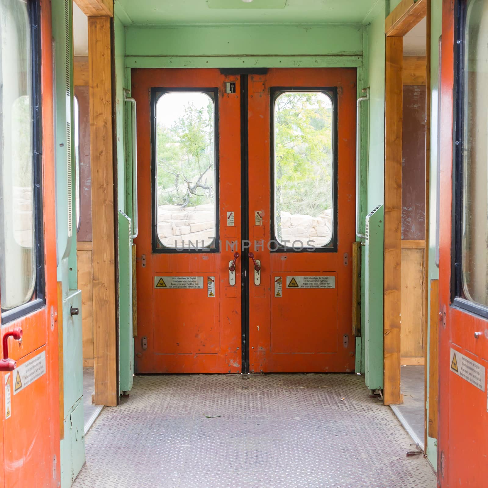 Old empty train carriage by michaklootwijk