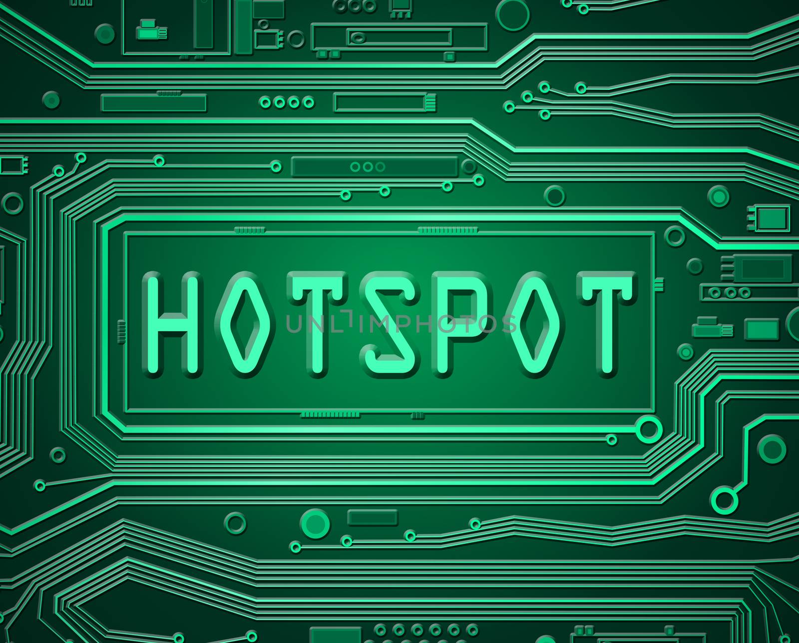 Hotspot tech concept. by 72soul