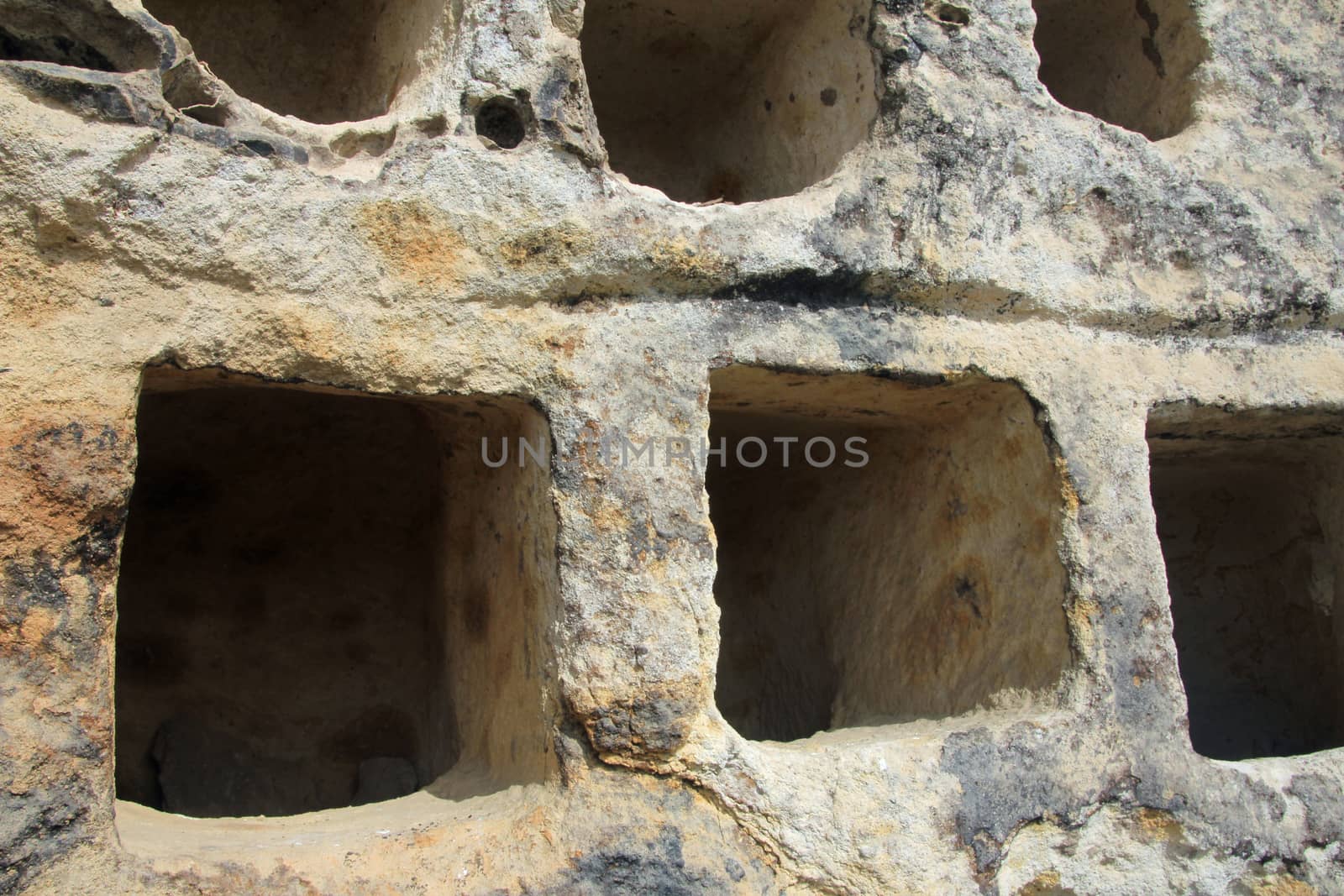 The Ventanillas de Combaya are an old pre inca cemetry in the mountains of northern Peru near Cajamarca.