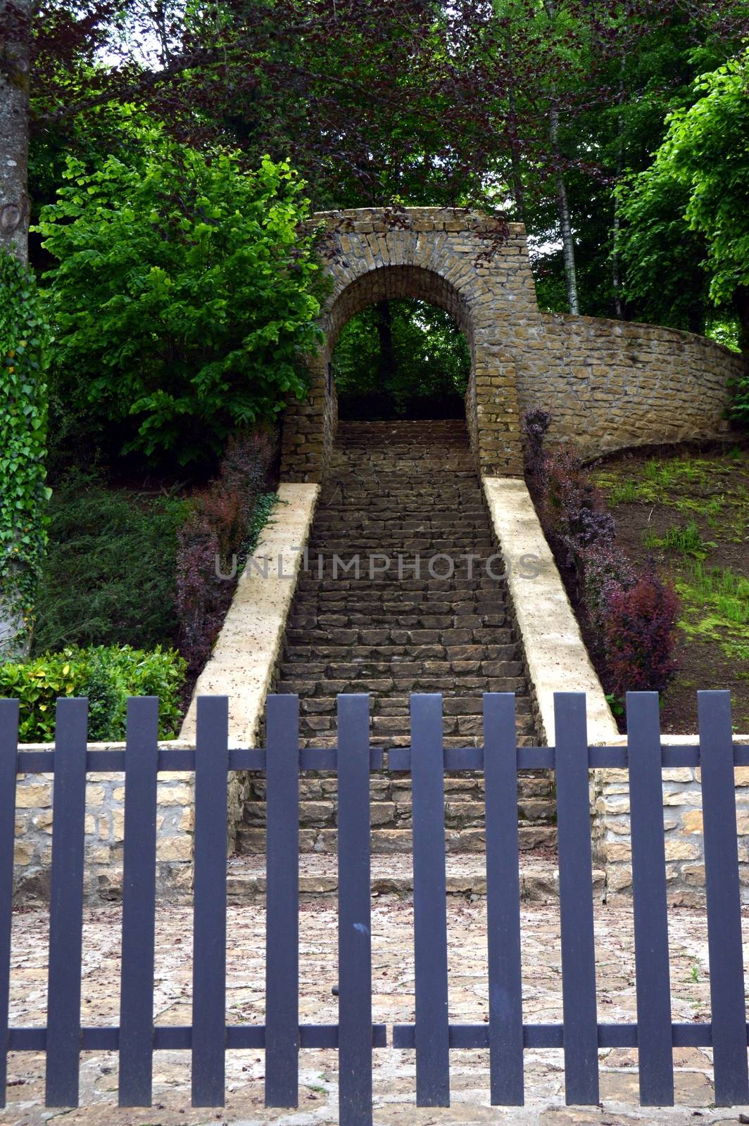 Entrance of a military cemetery to the nature. by Philou1000